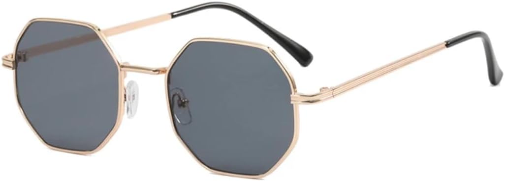 

Солнцезащитные очки с защитой UV400 | Металлическая оправа, линзы конфетного цвета | Для женщин и мужчин, для занятий спортом на открытом воздухе и вождения DSVIGF, Gold Gray