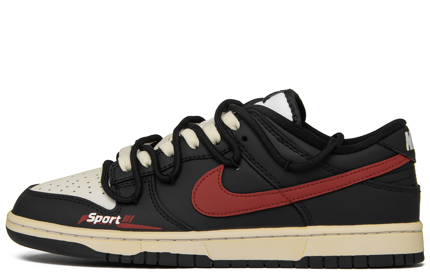 

Nike Непромокаемые нескользящие устойчивые к истиранию низкие кроссовки Dunk для скейтбординга мужские Black Red