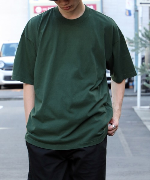 

LOS ANGELES APPAREL Футболка с круглым вырезом, окрашенная в готовом виде, плотность 185 г, темно-зеленый