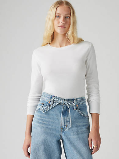 

Футболка Essential с длинным рукавом Levi's, цвет White