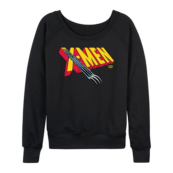 

Женская футболка с длинным рукавом x-men logo claw rip french terry Marvel, Black, Черный, Женская футболка с длинным рукавом x-men logo claw rip french terry Marvel, Black