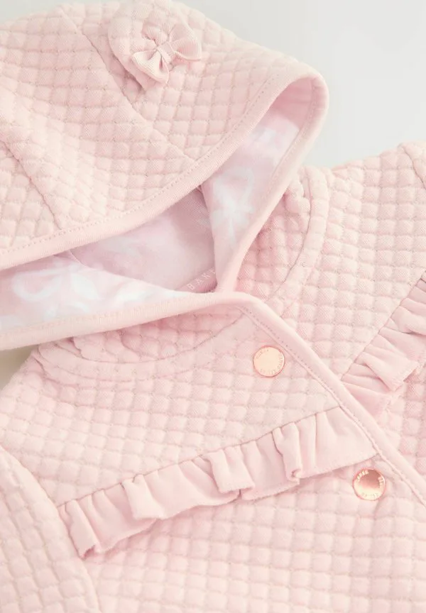 Зимнее стеганое пальто с капюшоном стандартного кроя Baker By Ted Baker, Pink — фото 4
