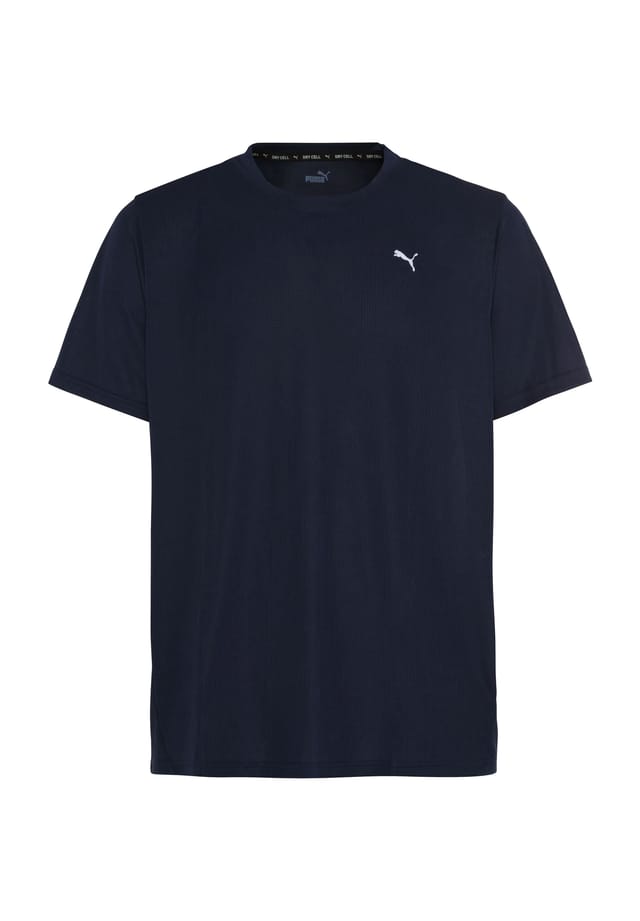 

Футболка с ребристой структурой Puma, цвет peacoat