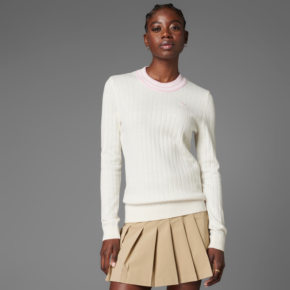 

Толстовка Adidas Originals Cashmere Knit Sweater, цвет Chalk White