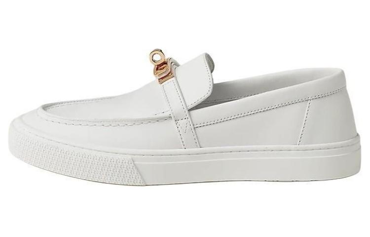 Повседневные туфли женские белые HERMES