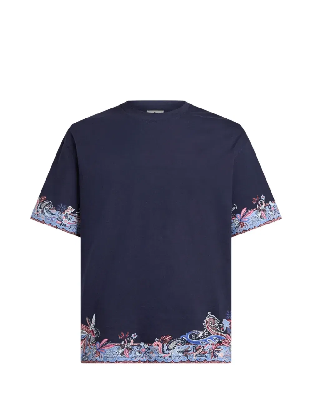 Футболка с узором пейсли Etro, синий
