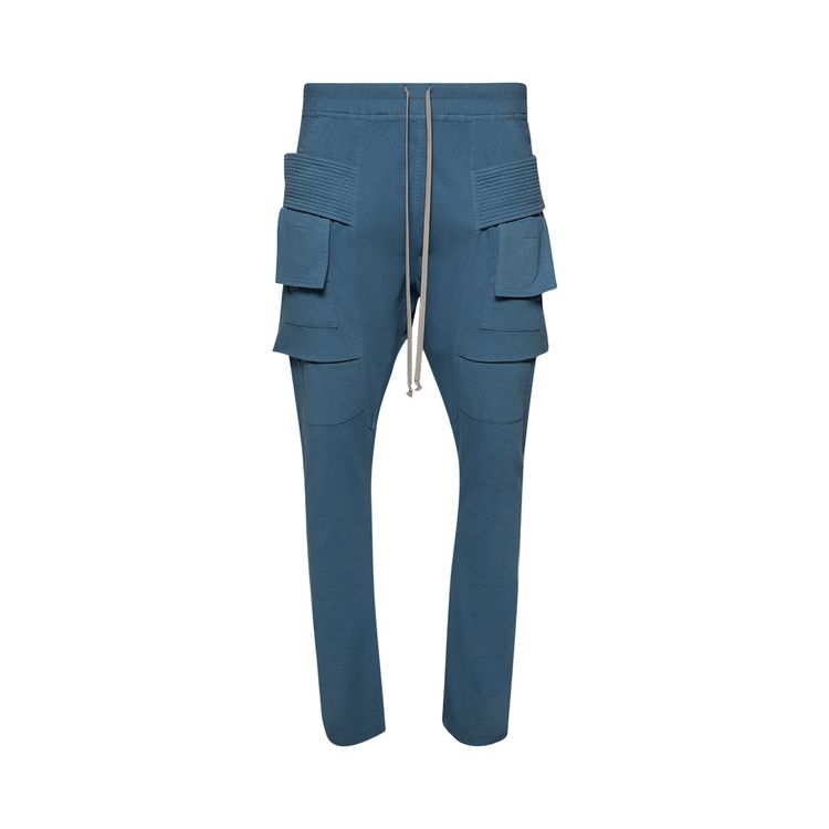 

Брюки Rick Owens DRKSHDW Creatch Drawstring Cargo Pants 'Toothpaste', синий