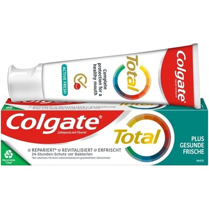 

Зубная паста Total Plus Healthy Freshness 75 мл — защита от кариеса и зубного налета со вкусом мяты, Colgate