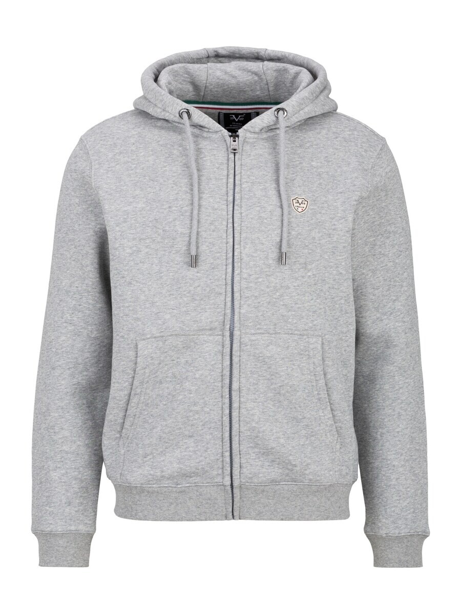 

Толстовка с капюшоном на молнии 19V69 ITALIA Zip-Up Hoodie Tom, пятнистый серый