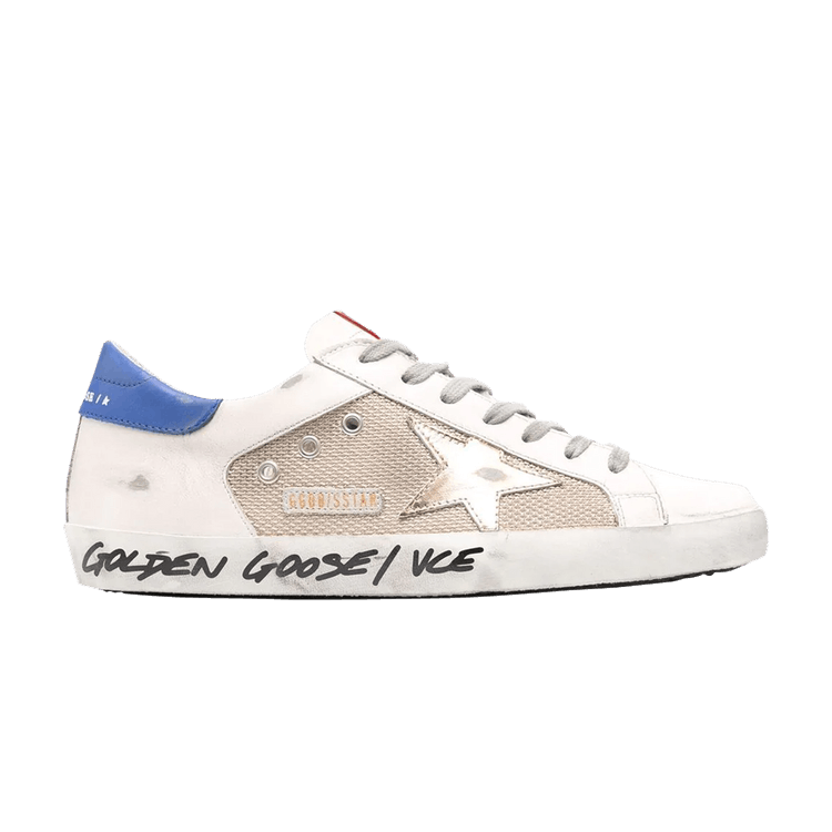 

Кроссовки Golden Goose Golden Goose Superstar Double Quarter 'Milk Gold Blue', белый