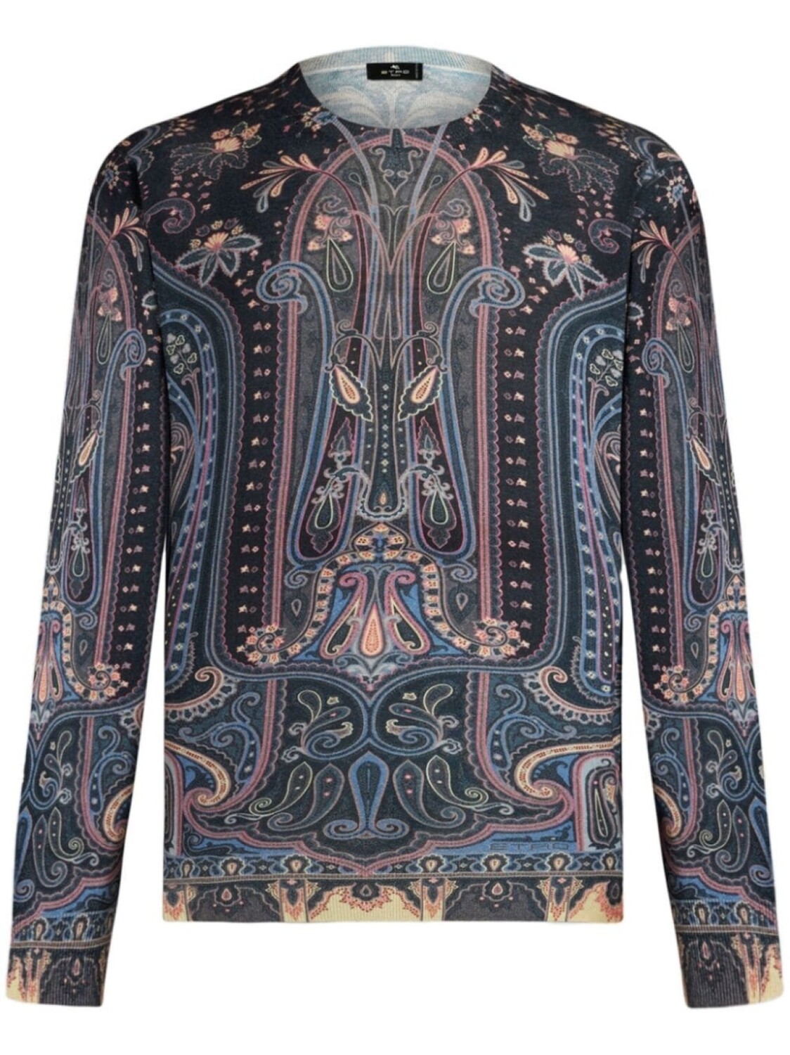 

ETRO джемпер с узором пейсли, черный