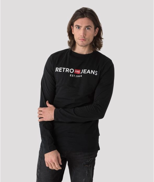 

Футболка с длинным рукавом Enos 21 Retro Jeans, черный