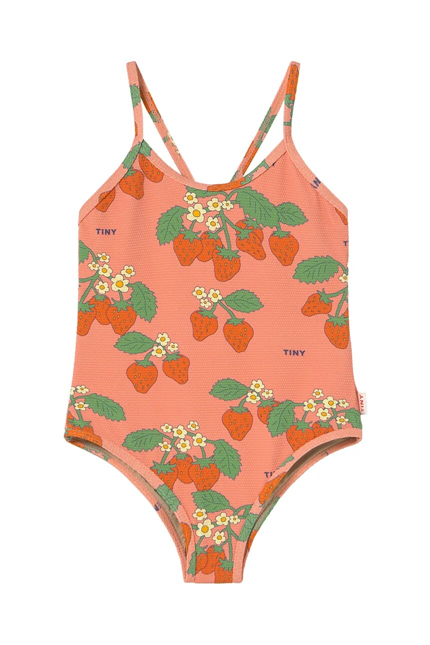 STRAWBERRIES SWIMSUIT Цельный купальник для детей Tinycottons, розовый — фото 3