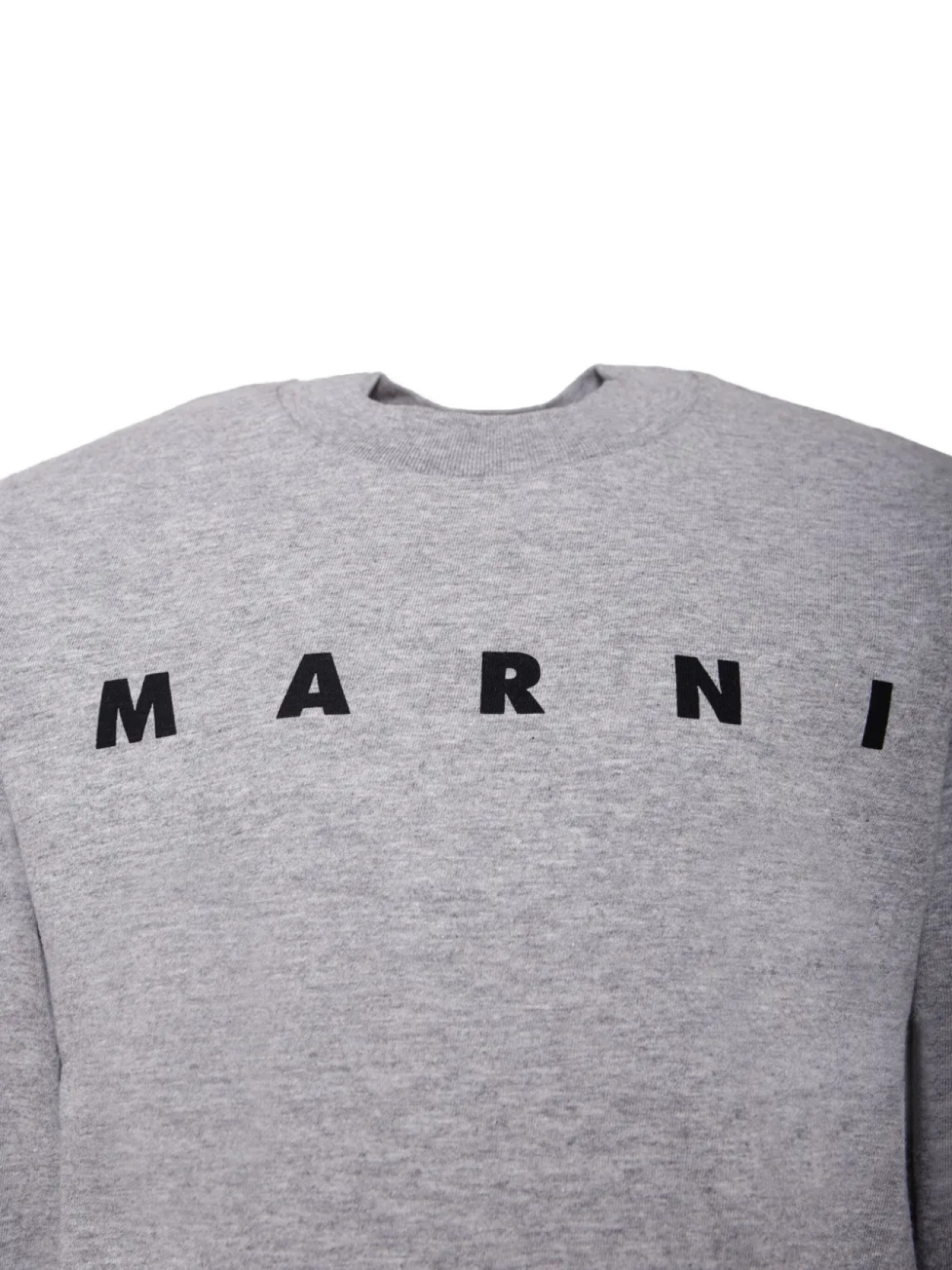 Футболка с длинными рукавами и логотипом Marni Kids, серый — фото 3