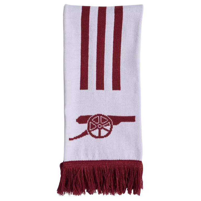 

Adidas Вязаный шарф Unisex White/Red