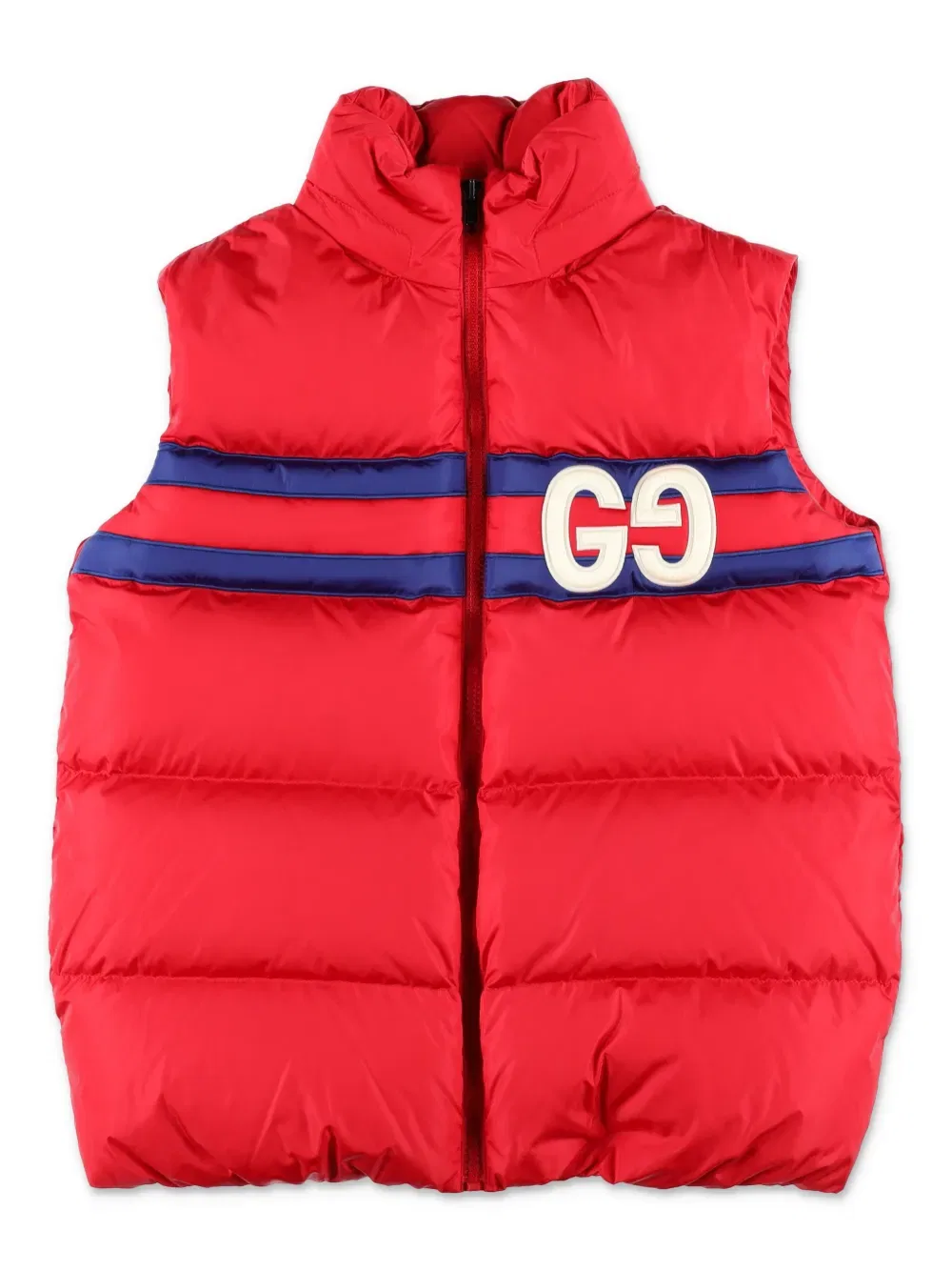 Жилет с вышитым логотипом Gucci Kids, красный