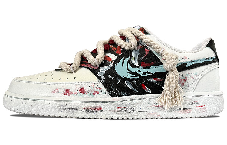 

Кроссовки для скейтборда Court Vision 1 мужские с низким верхом, белый/синий Nike