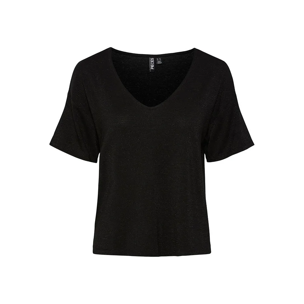 

Футболка Pieces Billo Oversized short sleeve v neck, черный