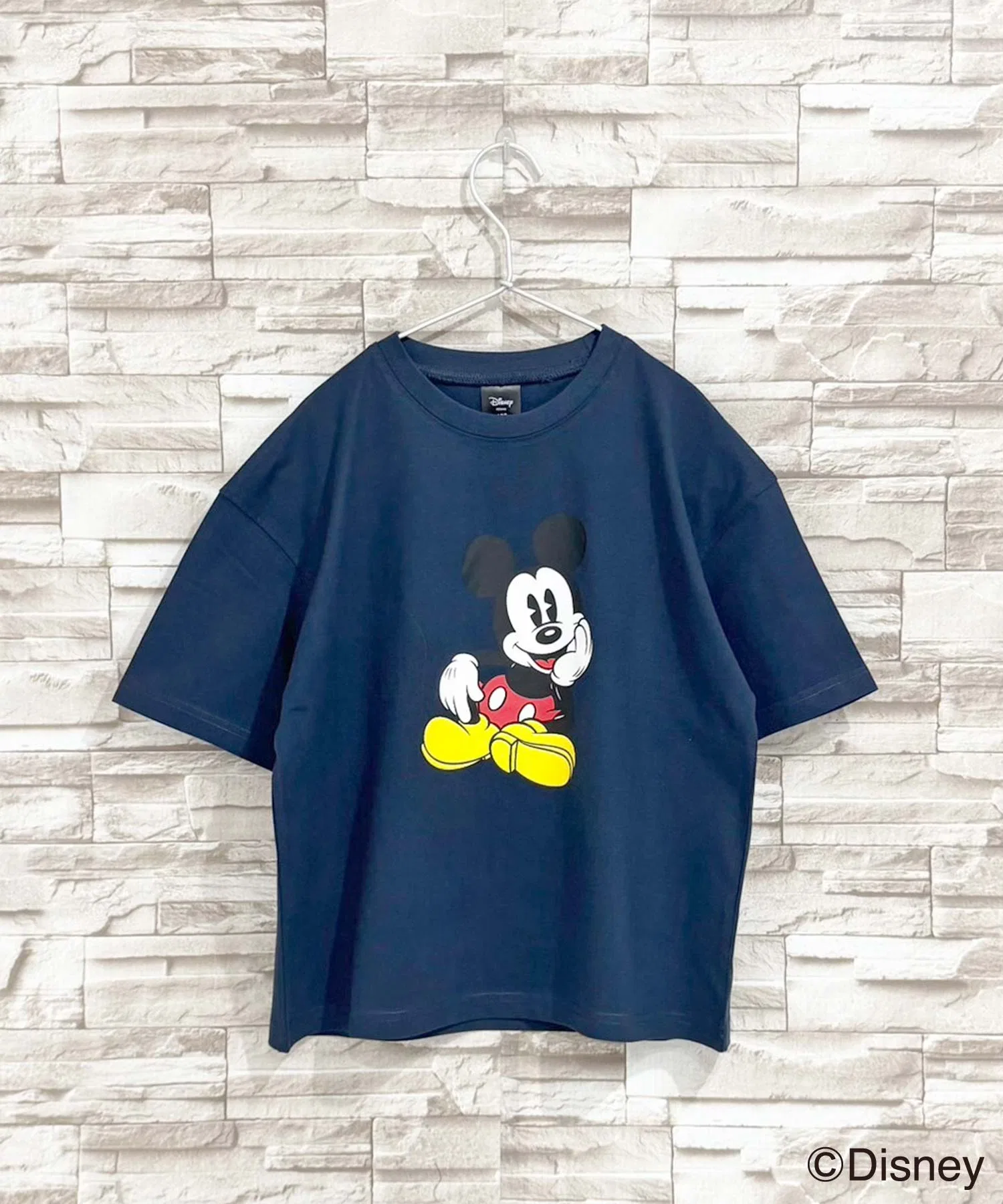 Детская футболка Mickey Mouse оверсайз Disney тёмно-синяя