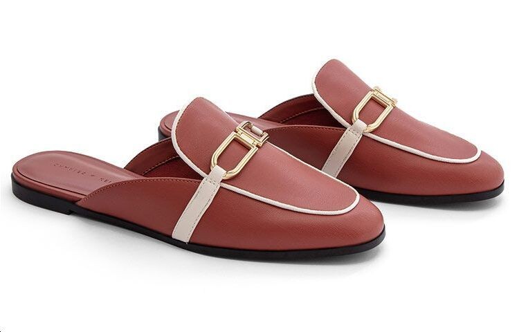 Женская повседневная обувь, женская, кирпичного цвета Charles&Keith — фото 4