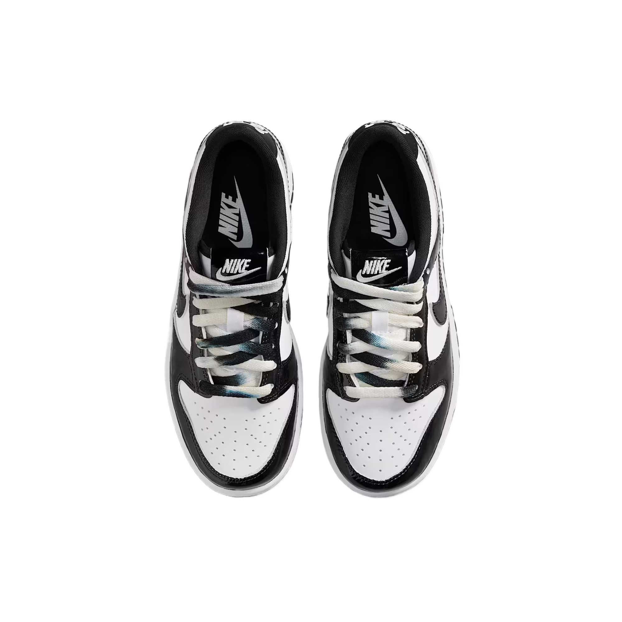 Кроссовки детские Dunk Mid top Kids' Training Shoes Kids Nike, черный/белый — фото 4