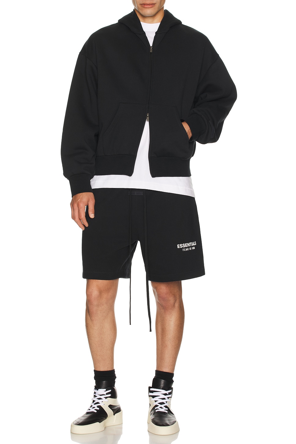 

Классическая футболка с длинным рукавом Fear Of God Essentials, Bright White