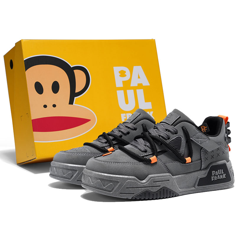 

PAUL FRANK Кроссовки для скейтборда унисекс с амортизацией легкие низкие серые (высокие), цвет Gray (High-Top)