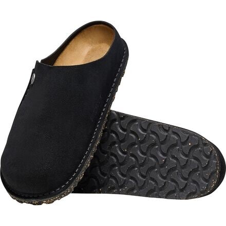Женские сабо Birkenstock Zermatt Premium из замши, черный
