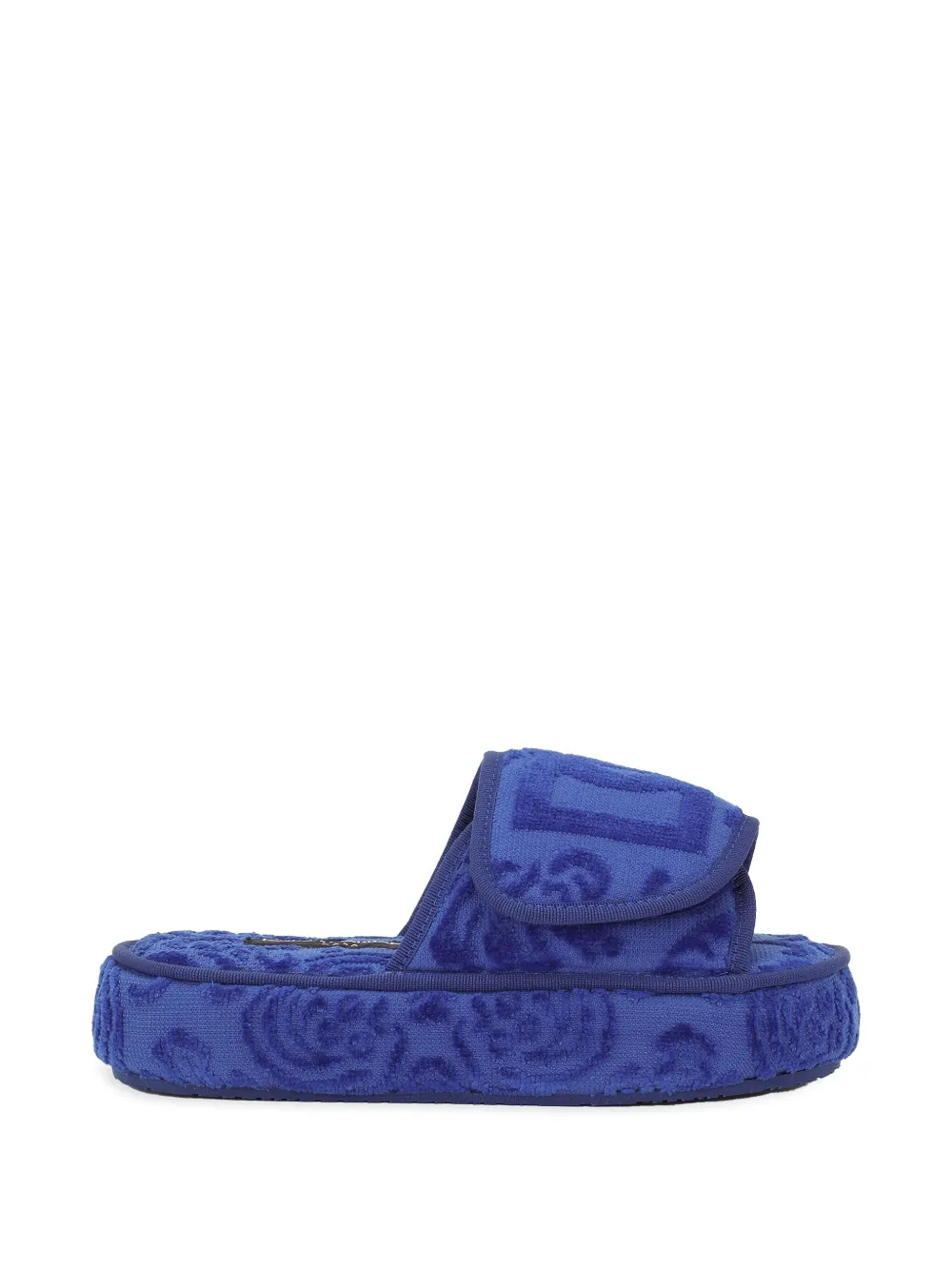 

Слиперы с вышитым логотипом Dolce & Gabbana, синий