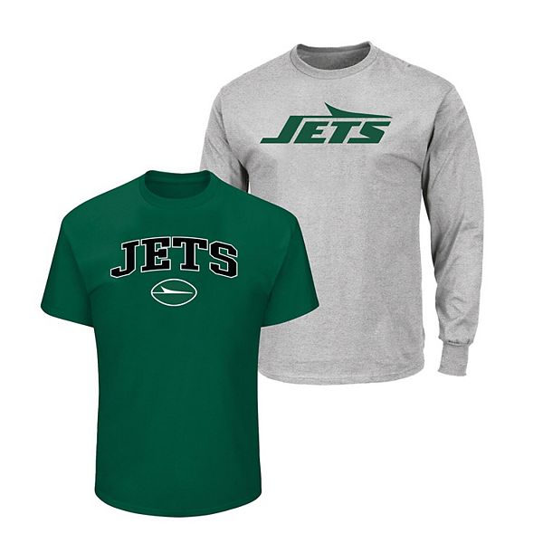 

Мужская футболка New York Jets Big & Tall, 2 шт, зеленый/серый Fanatics