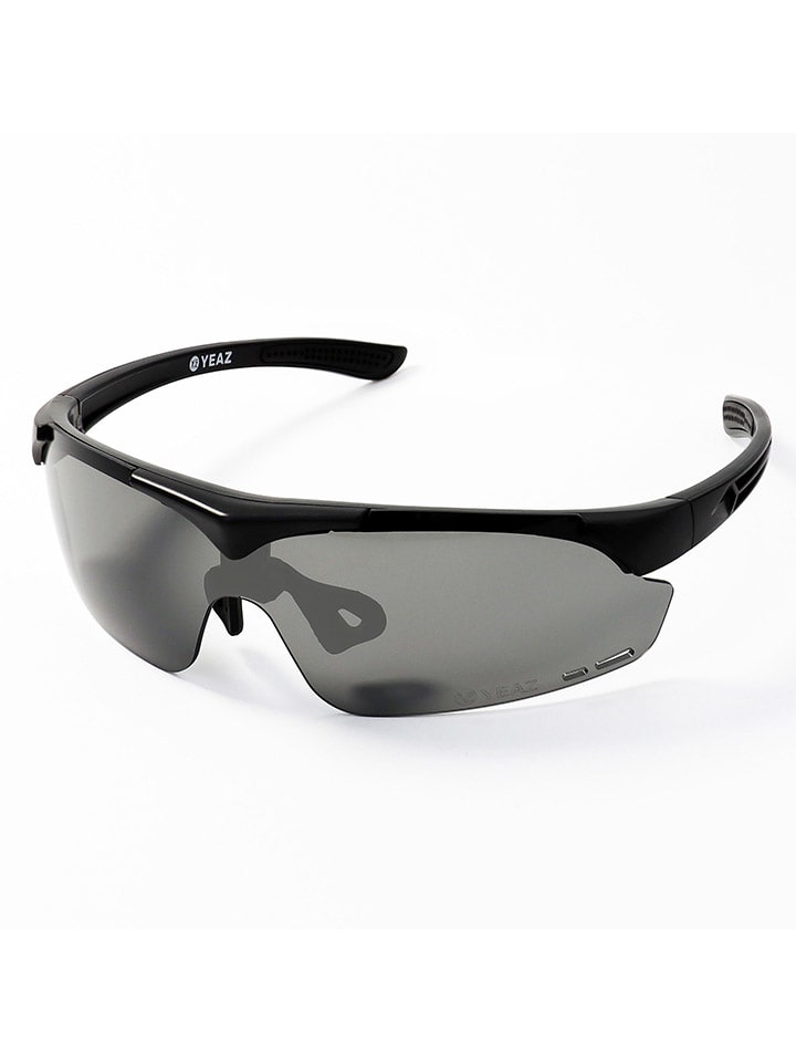 

YEAZ Спортивные очки унисекс "Sunup" в черно-сером цвете