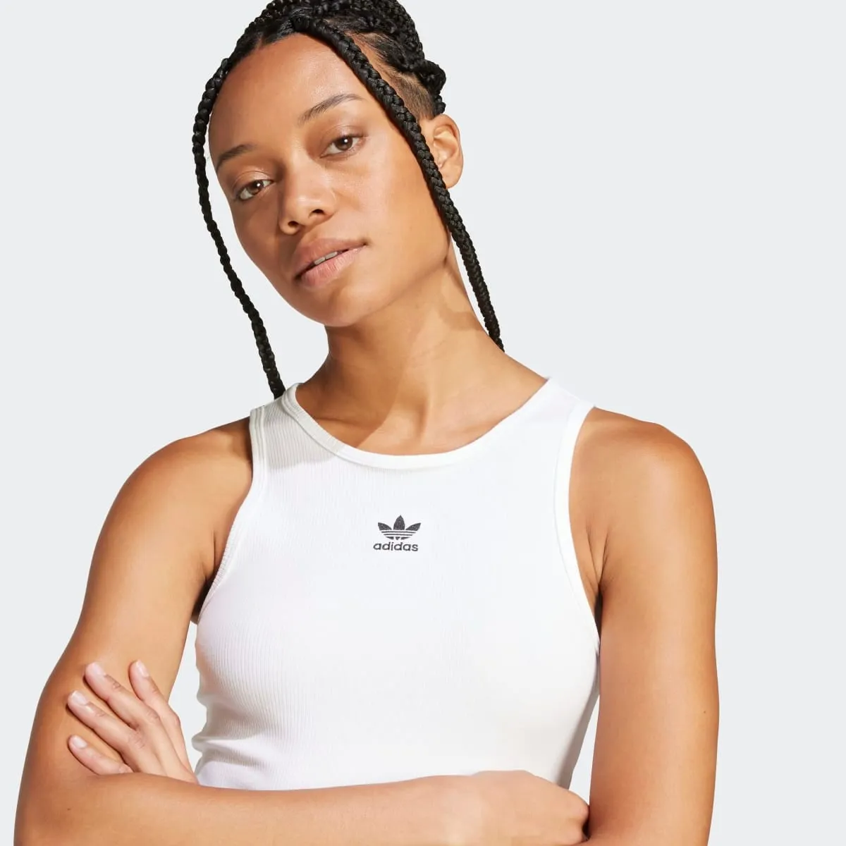 Женская футболка Trefoil Essentials Originals adidas, белый — фото 3
