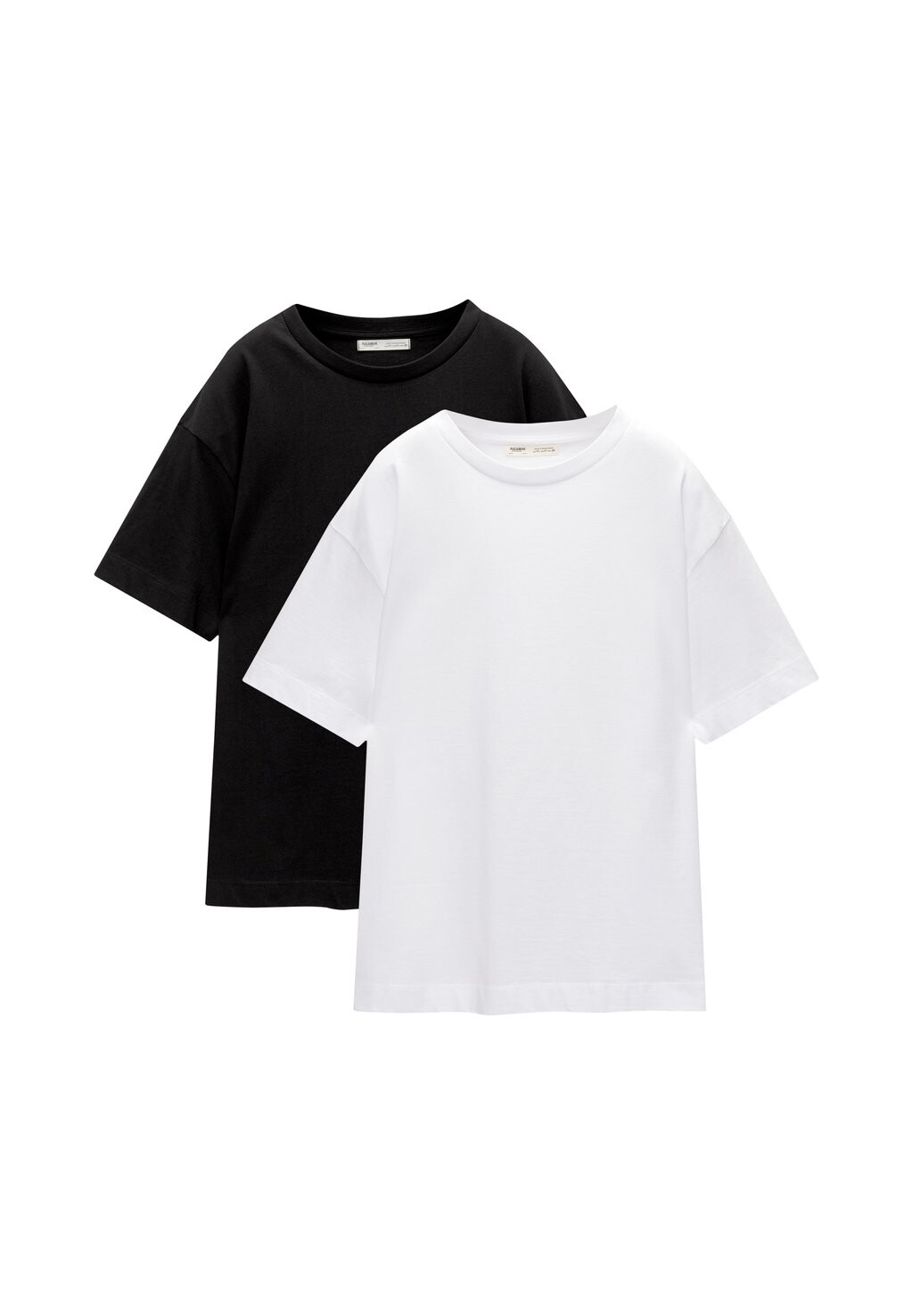 

Базовая футболка SHORT SLEEVE, PACK OF 2 PULL&BEAR, белый