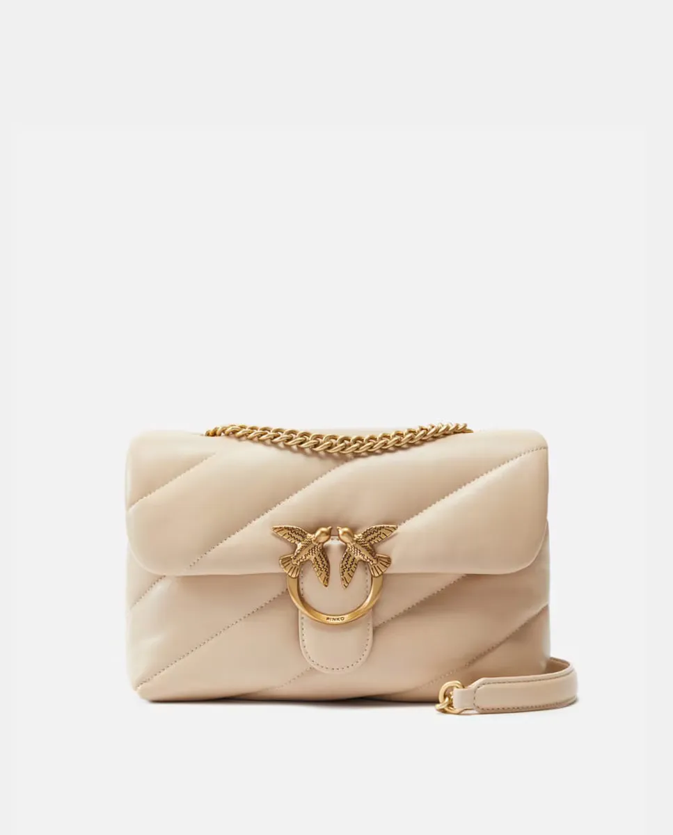 

Классическая сумка через плечо Love Puff Pinko, цвет Beige