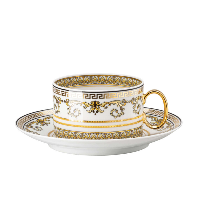 

Rosenthal Versace Virtus Gala Чашка для белого чая 0,20 л с блюдцем, 2 предм Rosenthal meets Versace, белое золото
