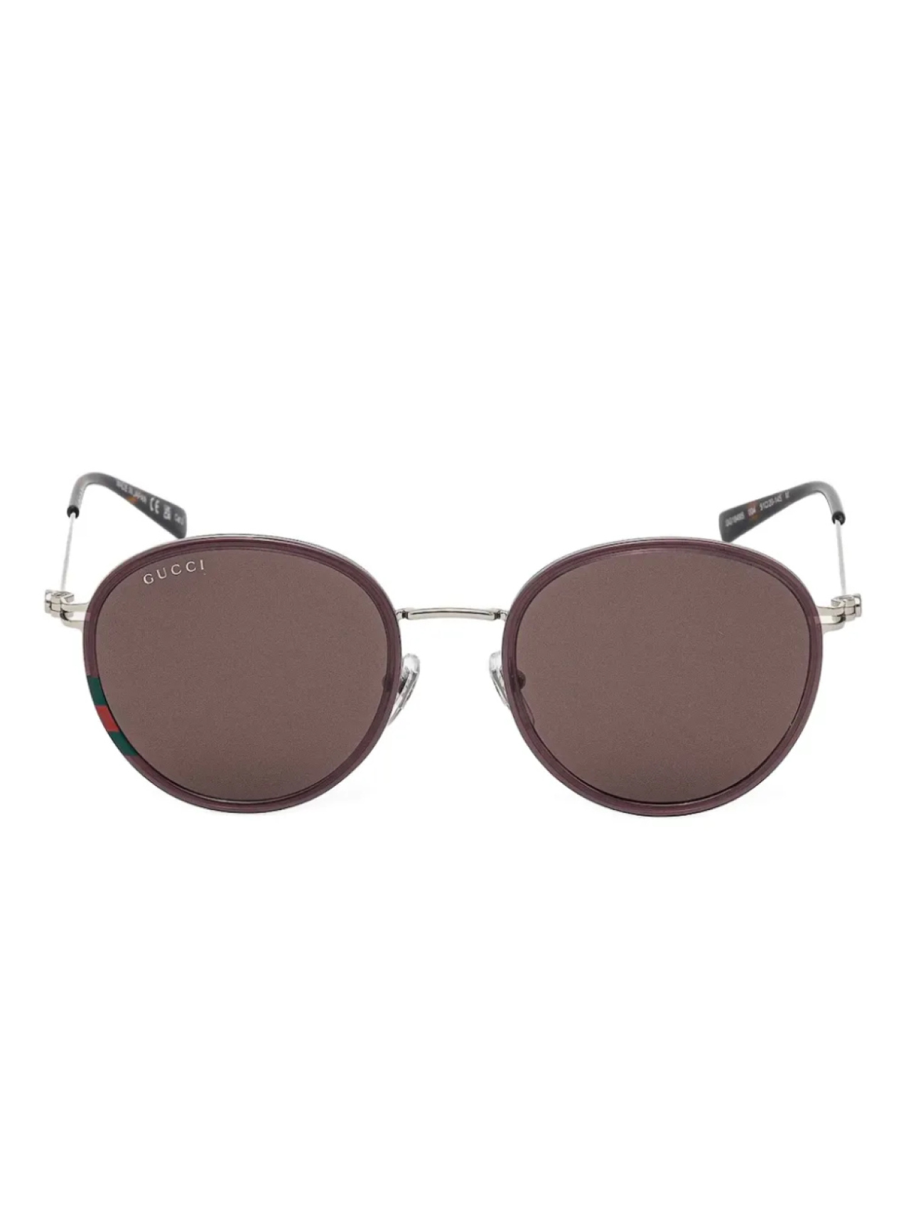 

Солнцезащитные очки в овальной оправе с тонированными стеклами Gucci Eyewear, серебряный