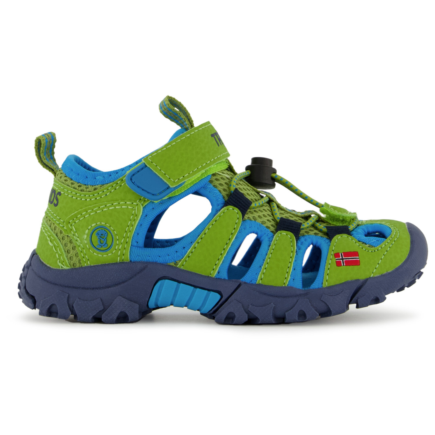 

Сандалии Trollkids Kristiansand Sandal, цвет Kiwi/Mystic Blue