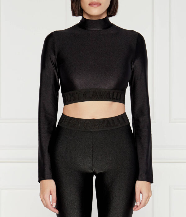 

Блуза Cropped fit Just Cavalli, черный