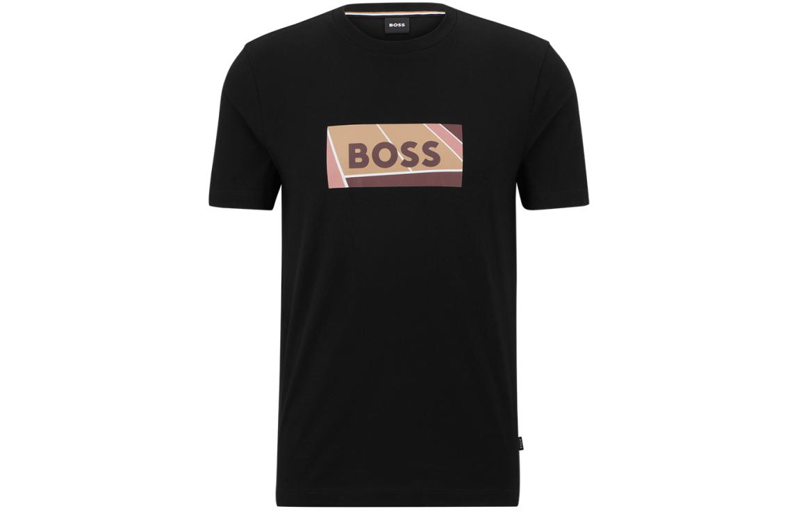 

Футболка с графическим принтом логотипа HUGO BOSS, черный
