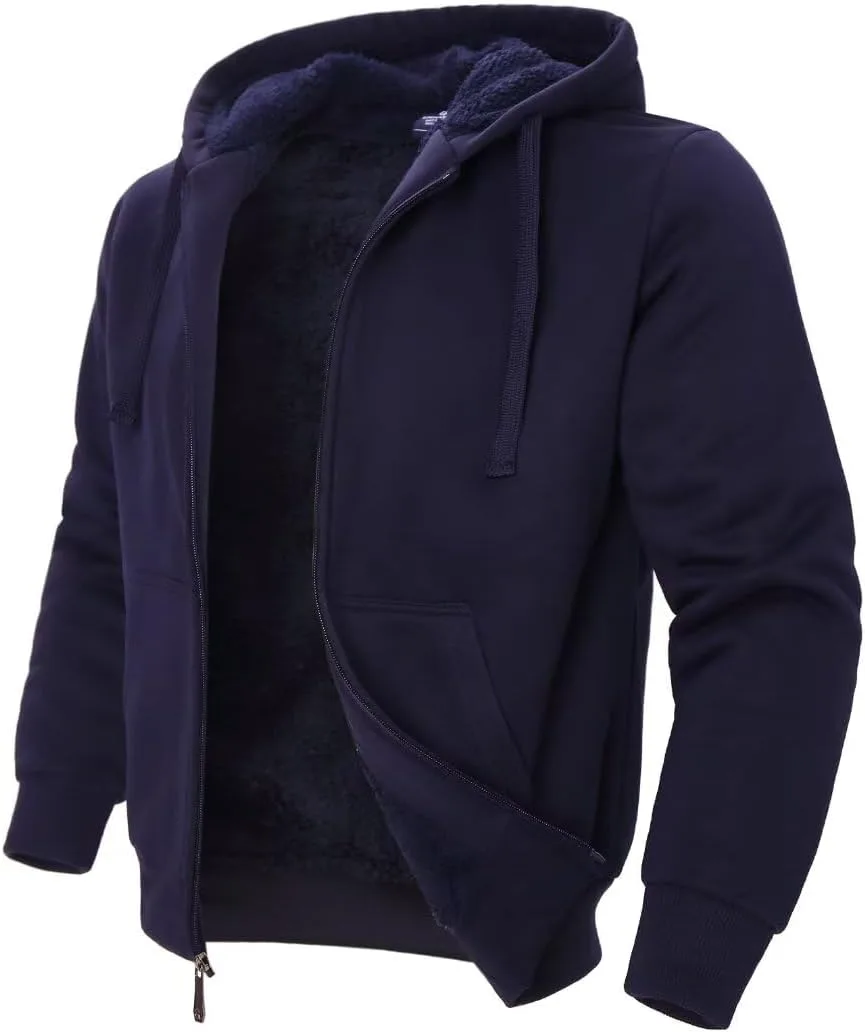 

Lee Hanton мужская флисовая куртка легкая с молнией Sherpa