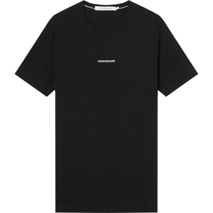 

Calvin Klein Футболка мужская Black Crew Neck Straight Fit, Черный, Calvin Klein Футболка мужская Black Crew Neck Straight Fit