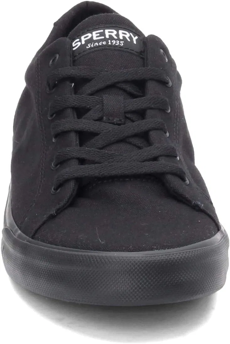 Мужские кожаные кроссовки Sperry Striper II LTT, Black — фото 4
