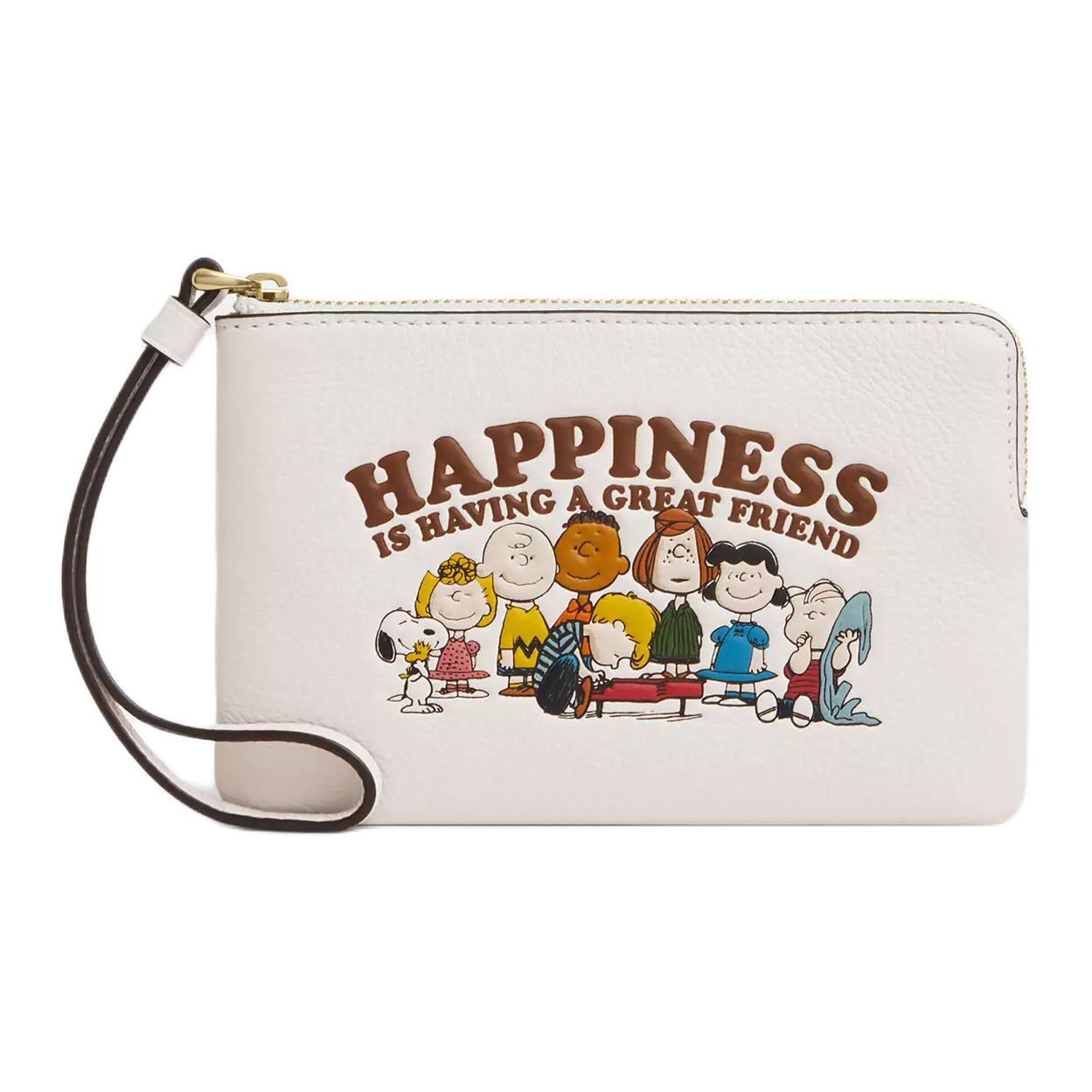 

COACH Кожаный клатч Peanuts в стиле пэббл