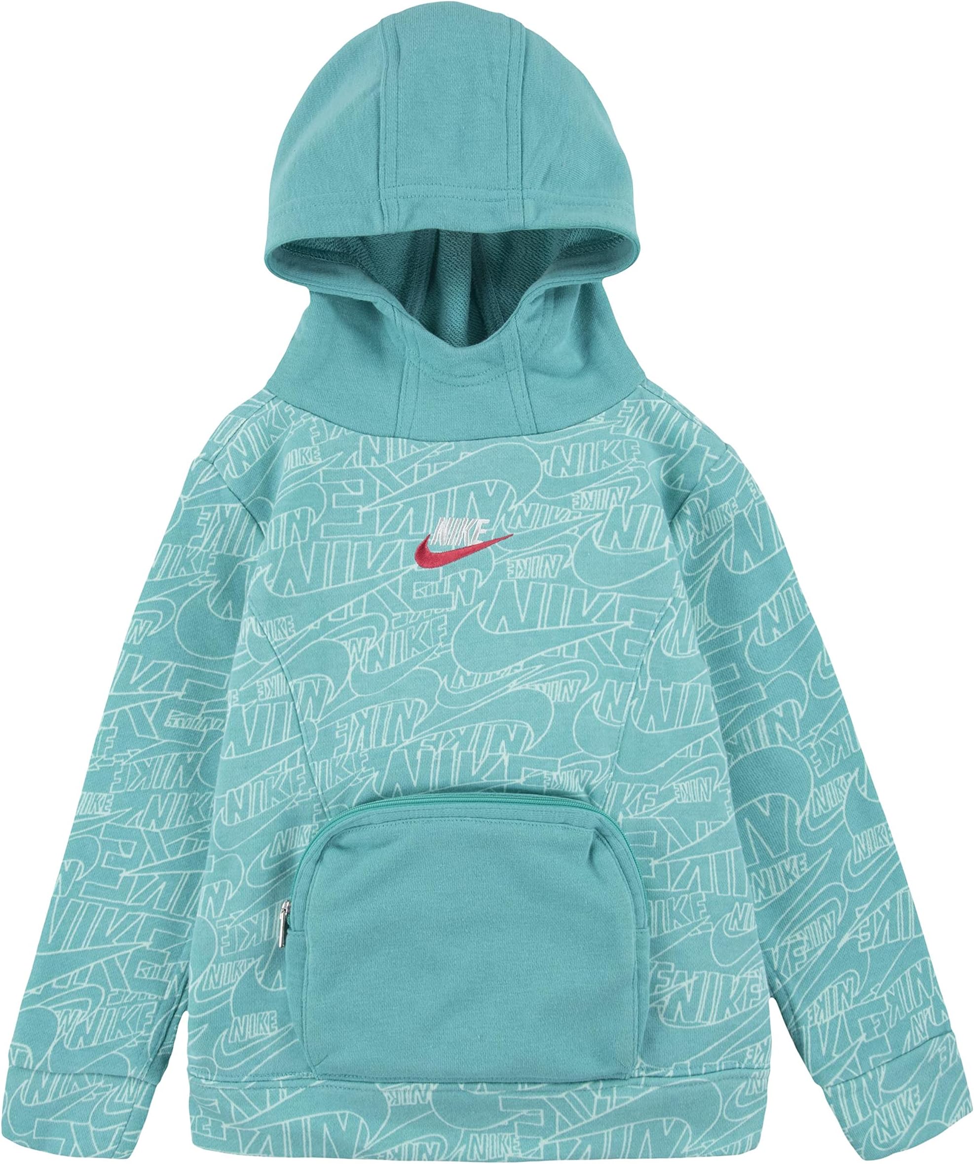 

Худи Nike Sportswear Logo Pullover Hoodie, цвет Washed Teal