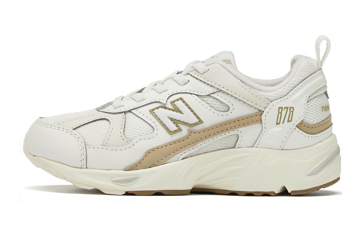 

Кроссовки детские NB 878 с амортизацией, износостойкие, низкие, цвет экрю New Balance, Ecru