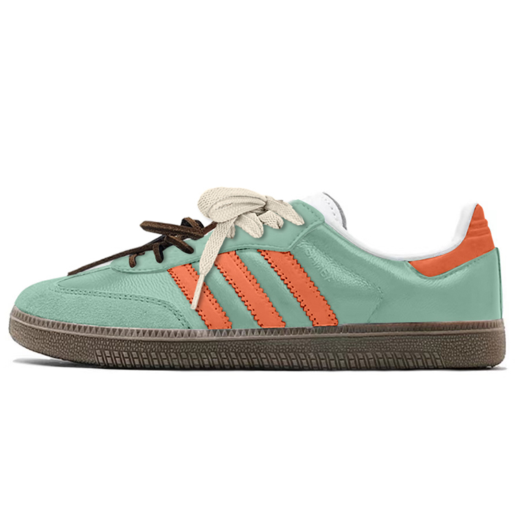 

Кроссовки adidas originals SAMBA OG Skateboarding Shoes Unisex Low-top Orange, зеленый