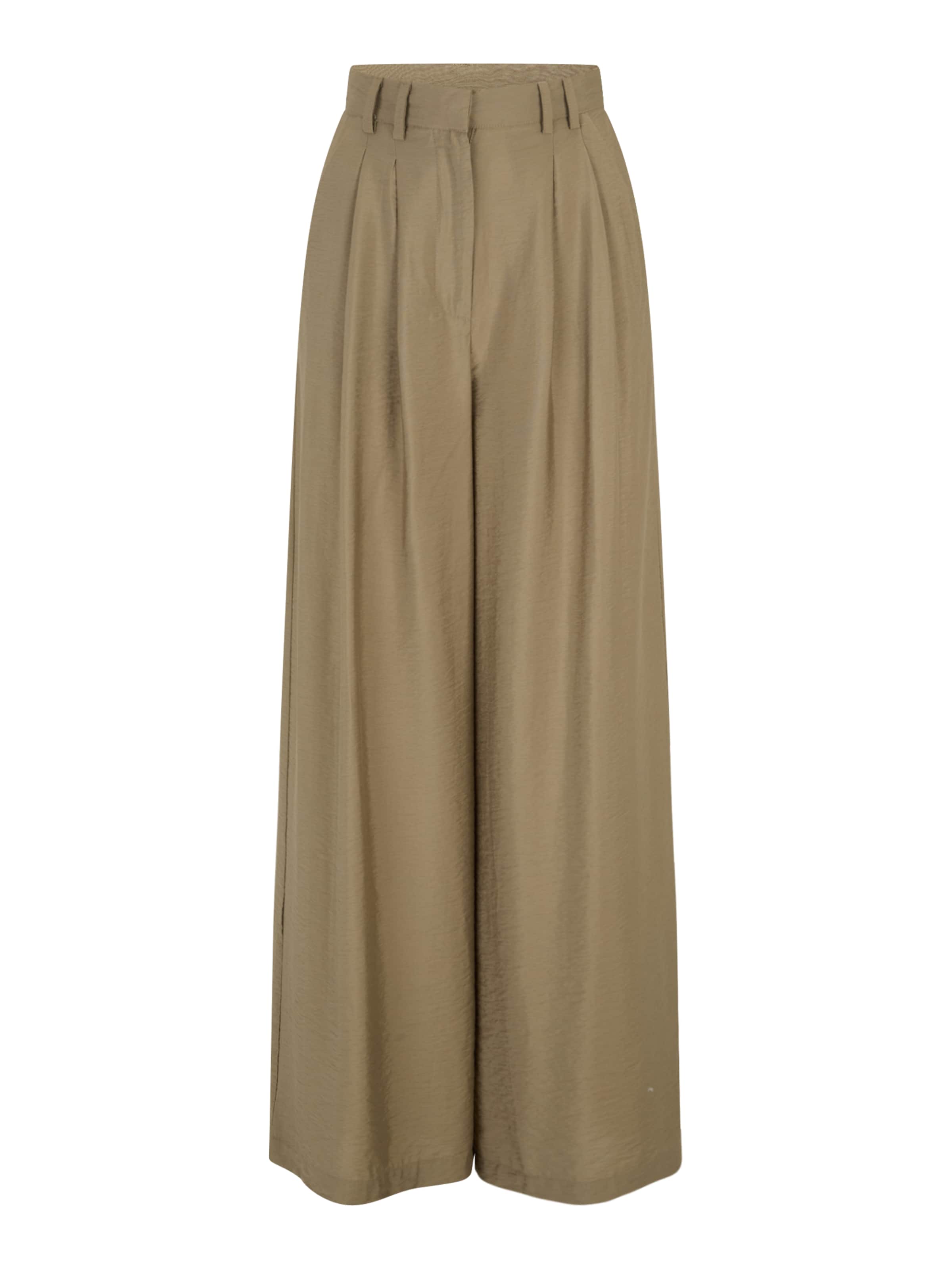 

Guido Maria Kretschmer Women Широкие брюки с плиссировкой 'Finja' в оливковом цвете