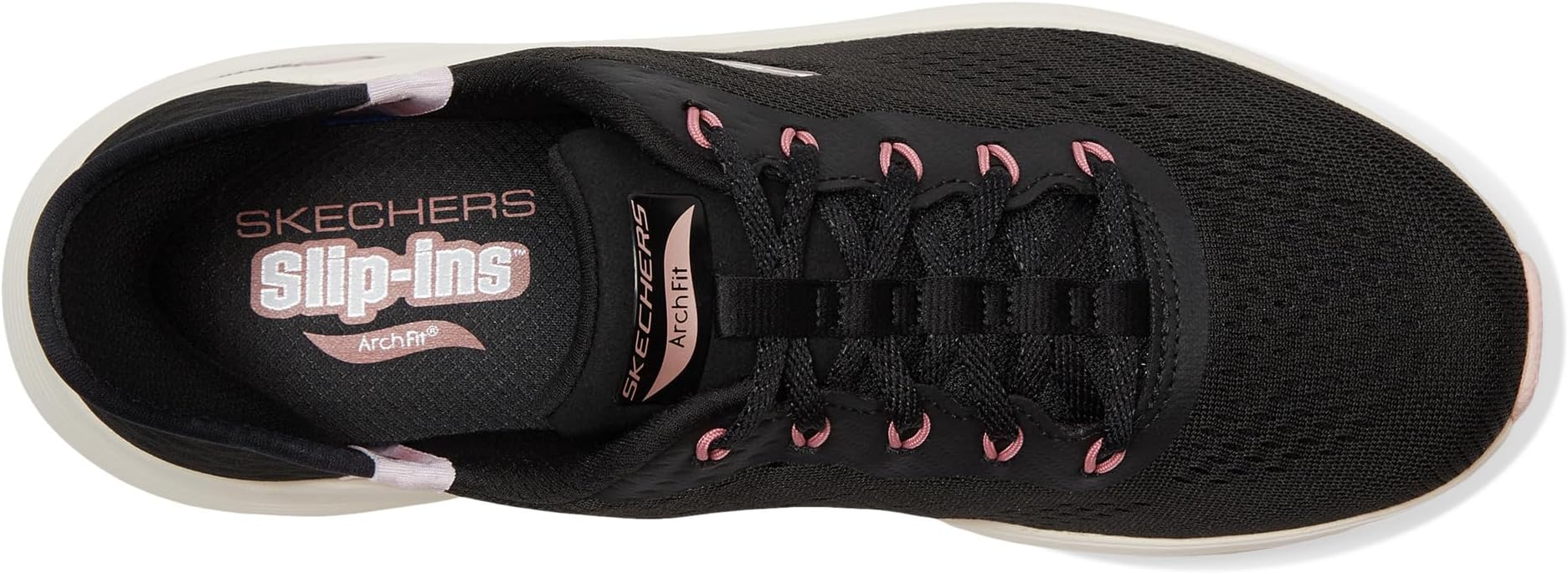 Кроссовки SKECHERS Arch Fit 2.0 Easy Chic Hands Free Slip-Ins, Black Rose Gold — фото 2