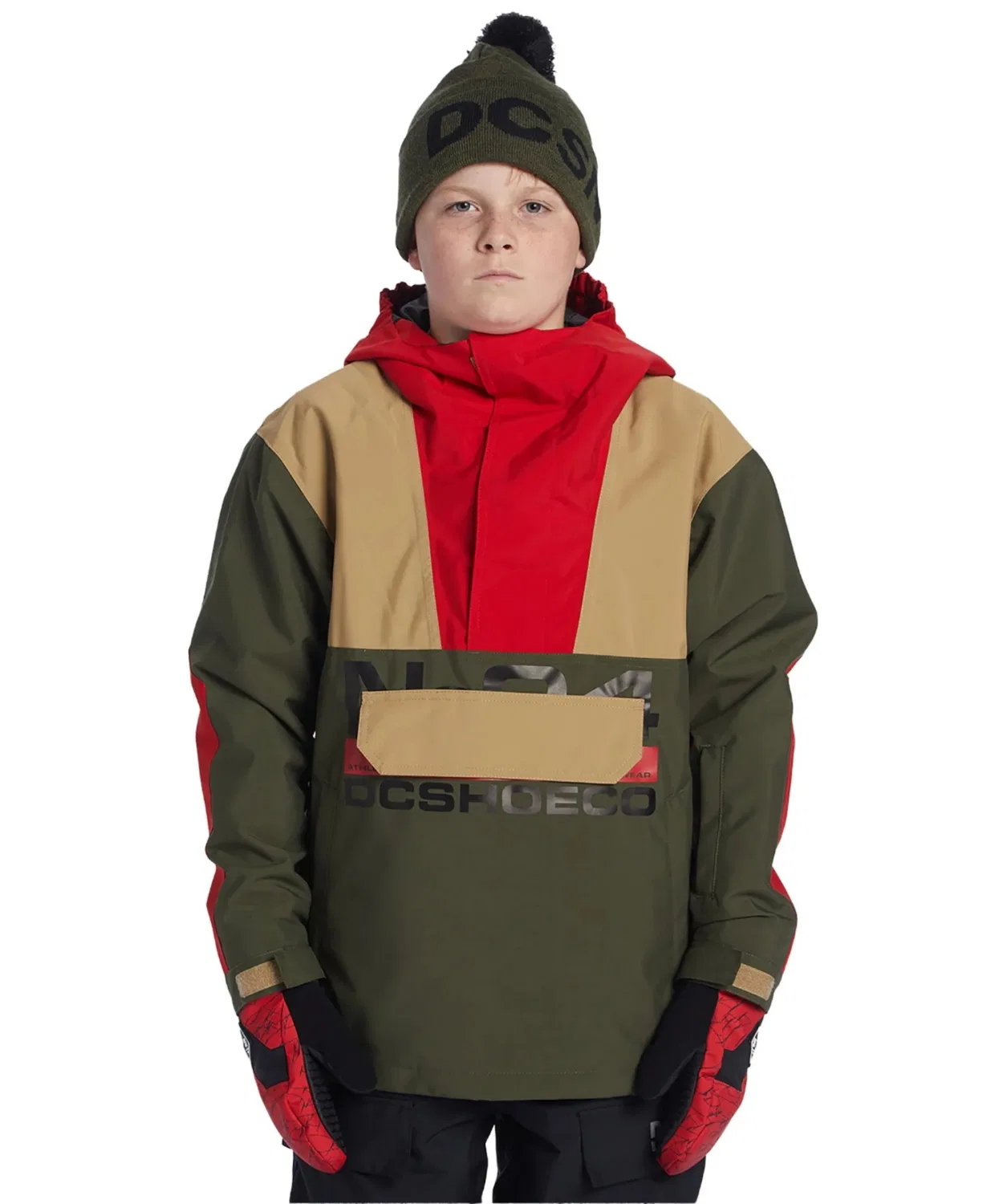 Анорак детский DC-43 Youth Anorak DC Shoes, 40 г утеплитель, хаки