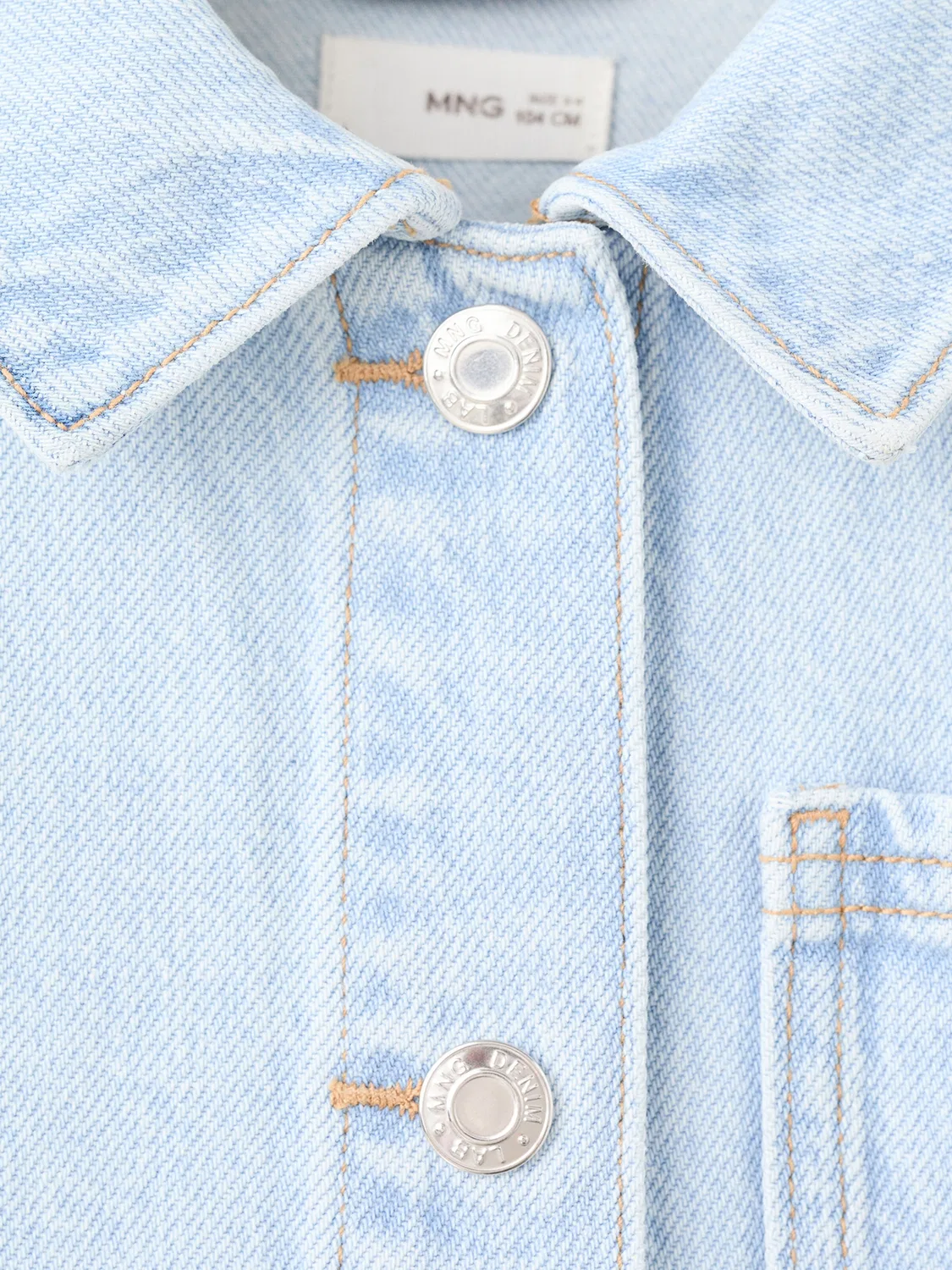 Куртка межсезонья 'ADAM' Mango Kids, Light Blue — фото 3